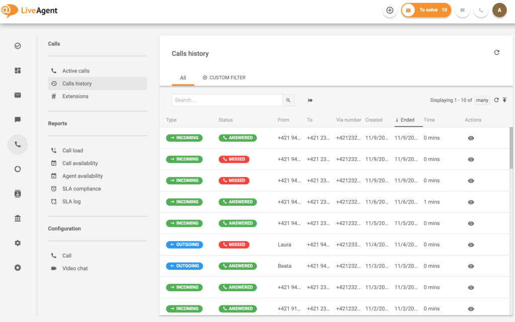 سجل-المكالمات-إدارة-مركز-الاتصال