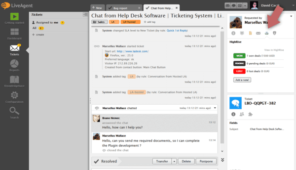 Highrise-LiveAgent-integration1 تكامل Highrise LiveAgent