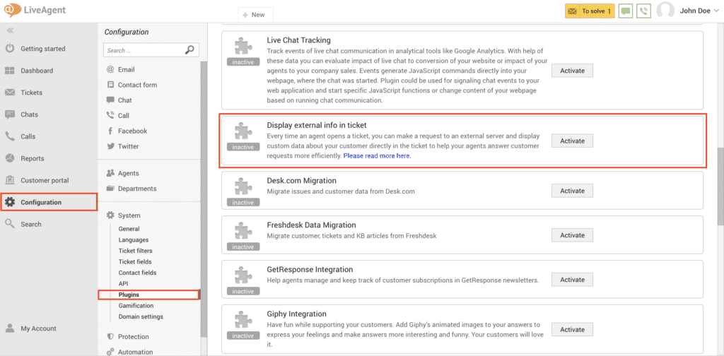 plugin-configuration تكوين البرنامج المساعد