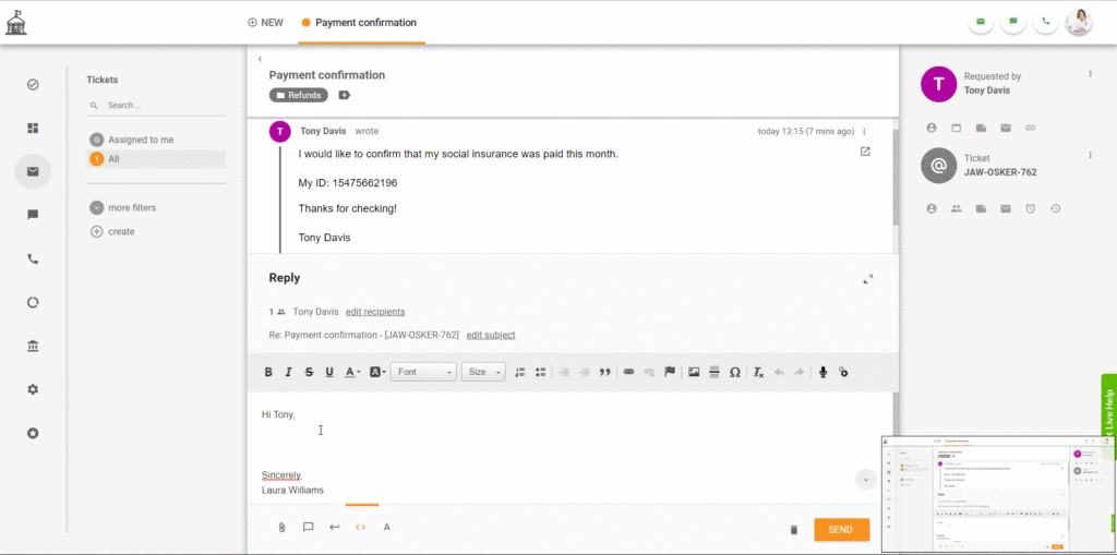 customer-request-LiveAgent