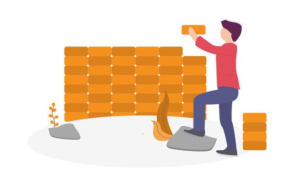 building a house-illustration