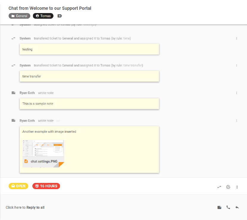 ملاحظات-التذاكر-LiveAgent