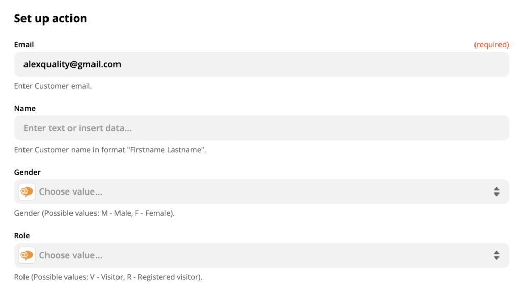 إعداد إجراء LiveAgent على Zapier