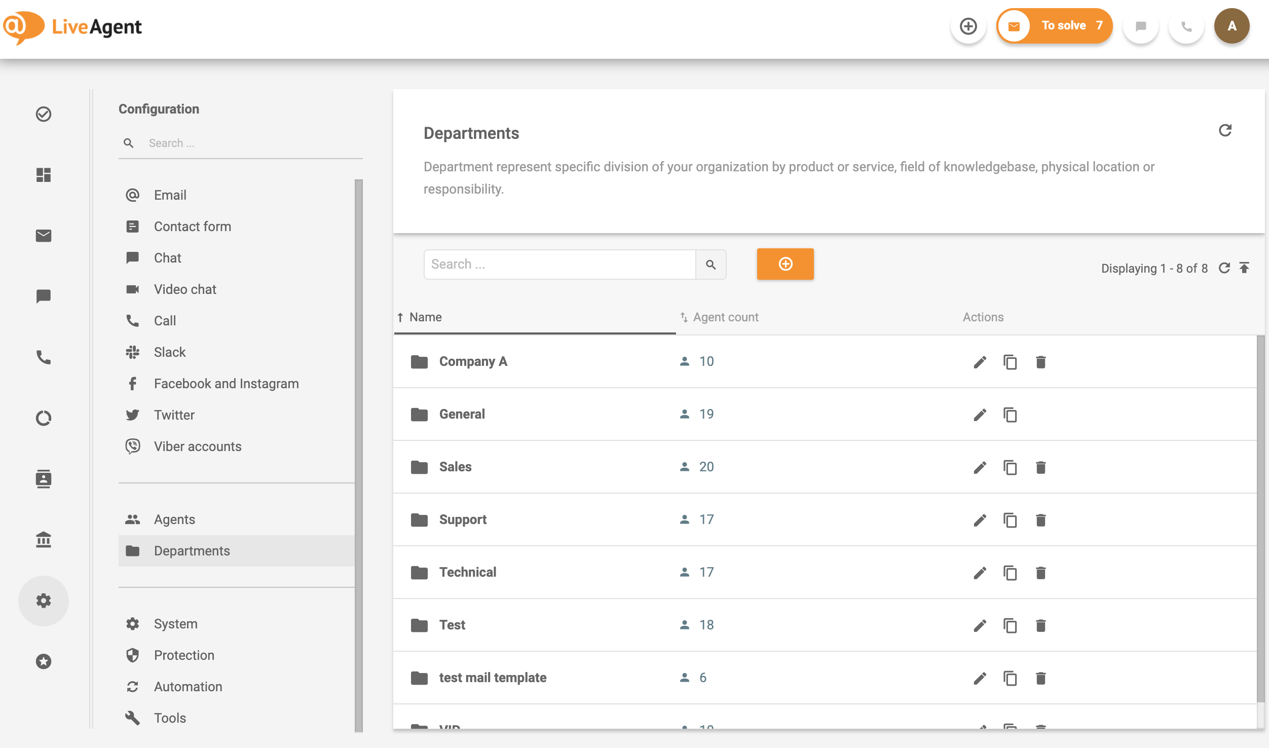 الإقسام-LiveAgent