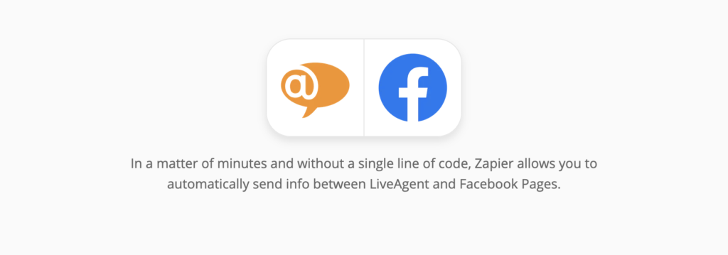 تكامل LiveAgent وفيسبوك على Zapier