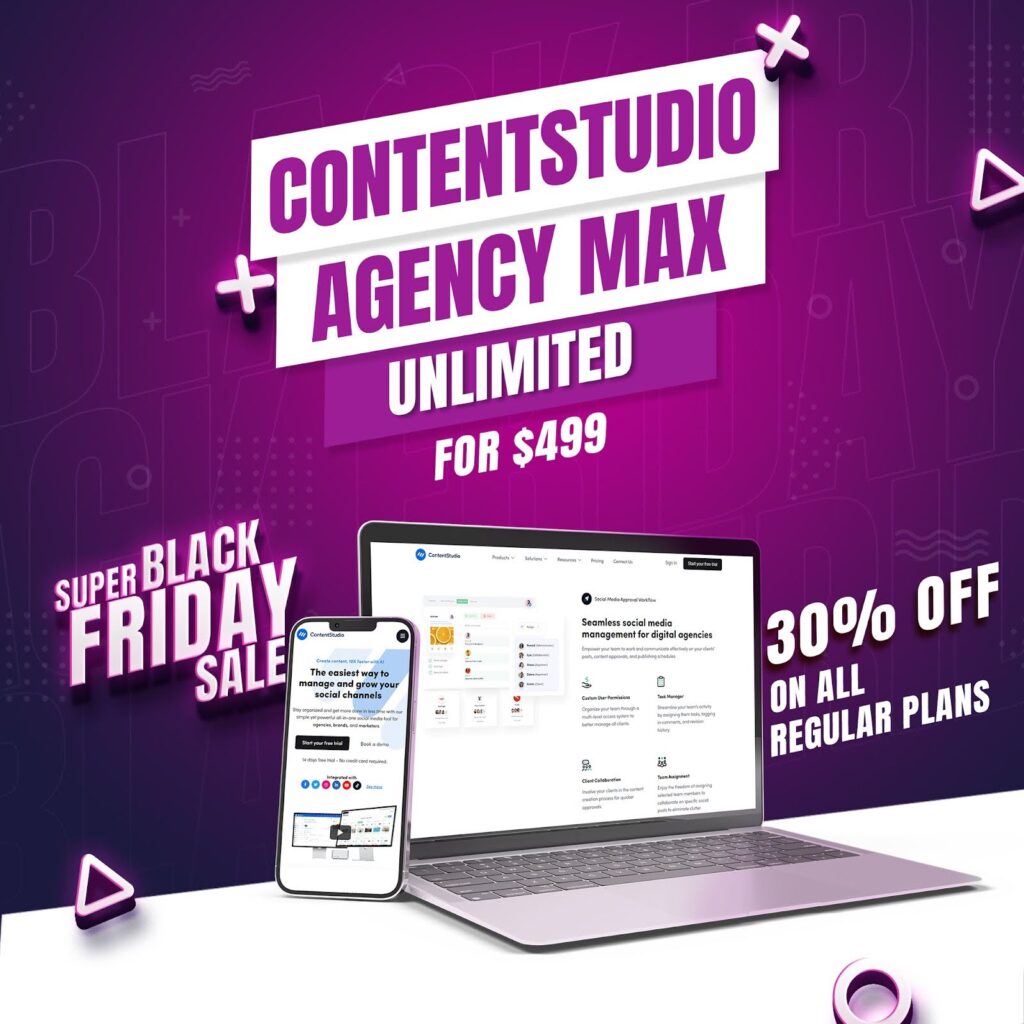 ContentStudio Black Friday banner