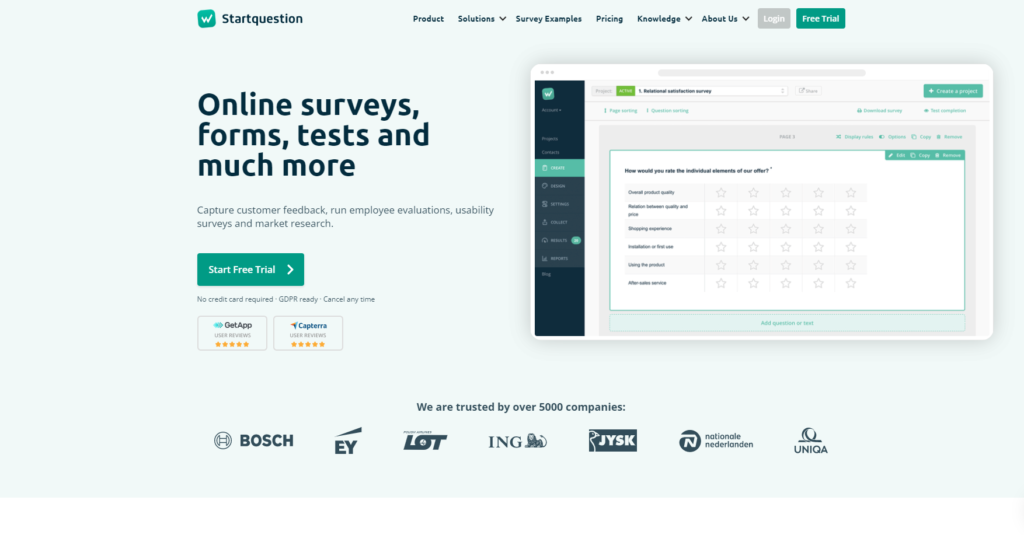 الصفحة الرئيسية لـ StartQuestion