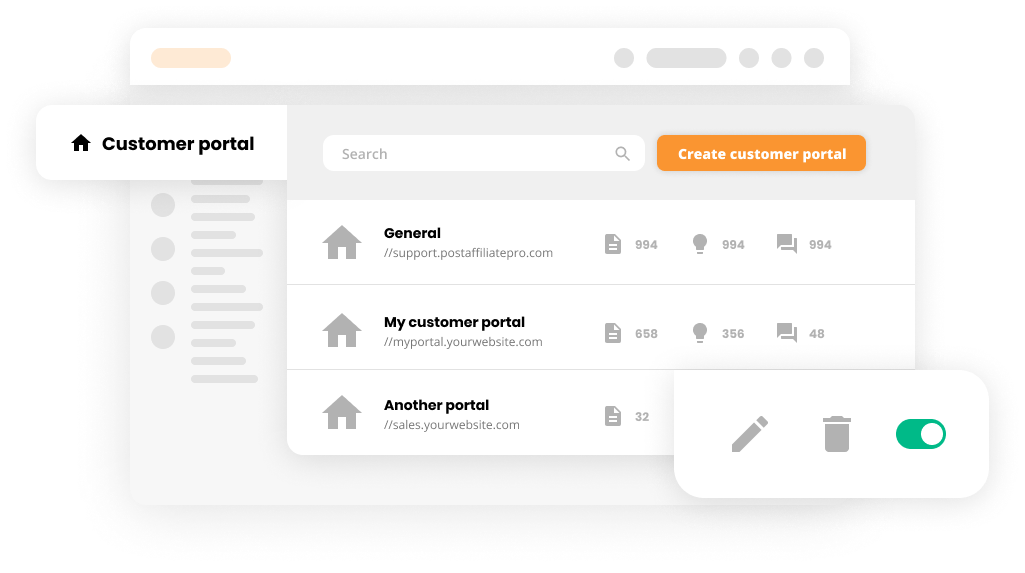 Mockup-Multi knowledge base