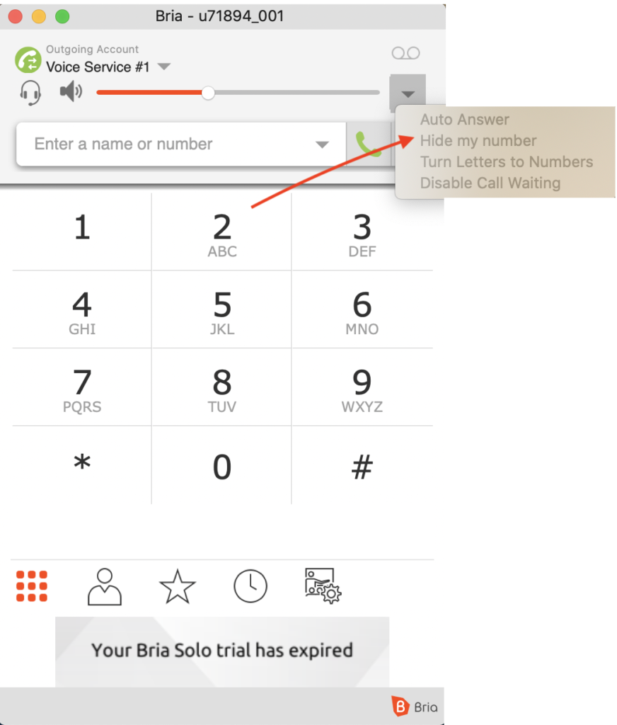 وظائف الهاتف الرقمي المجانية من Bria