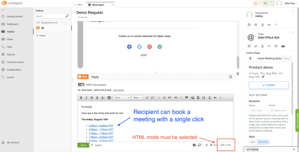 plugin_insert_times مرات إدخال البرنامج المساعد LiveAgent