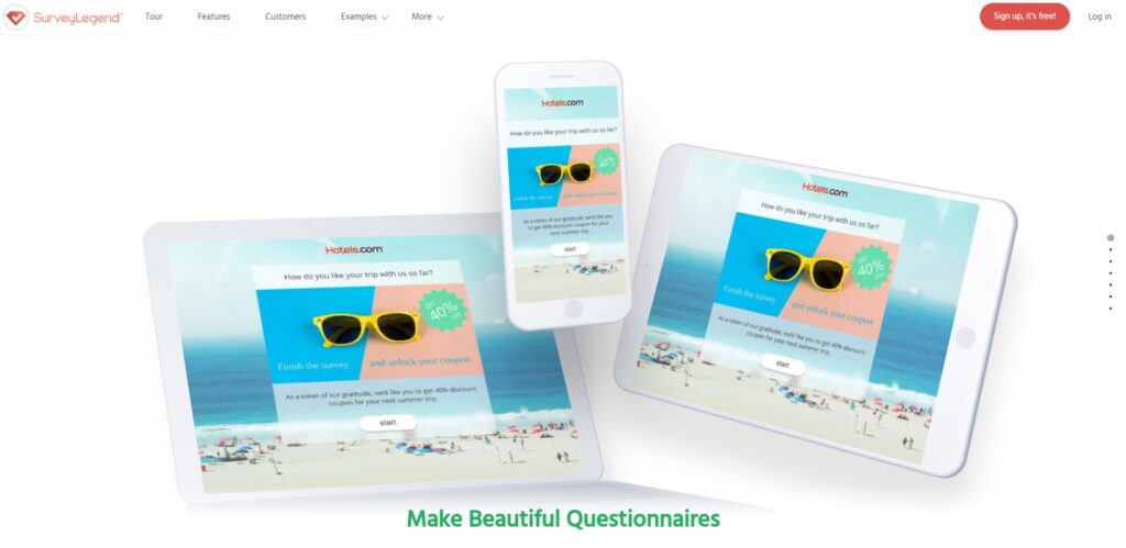 الصفحة الرئيسية لـ Survey Legend