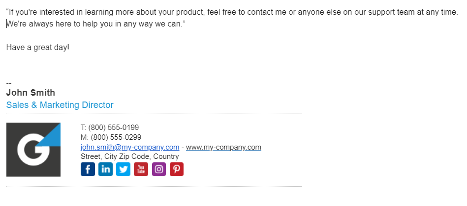 توقيع بريد إلكتروني