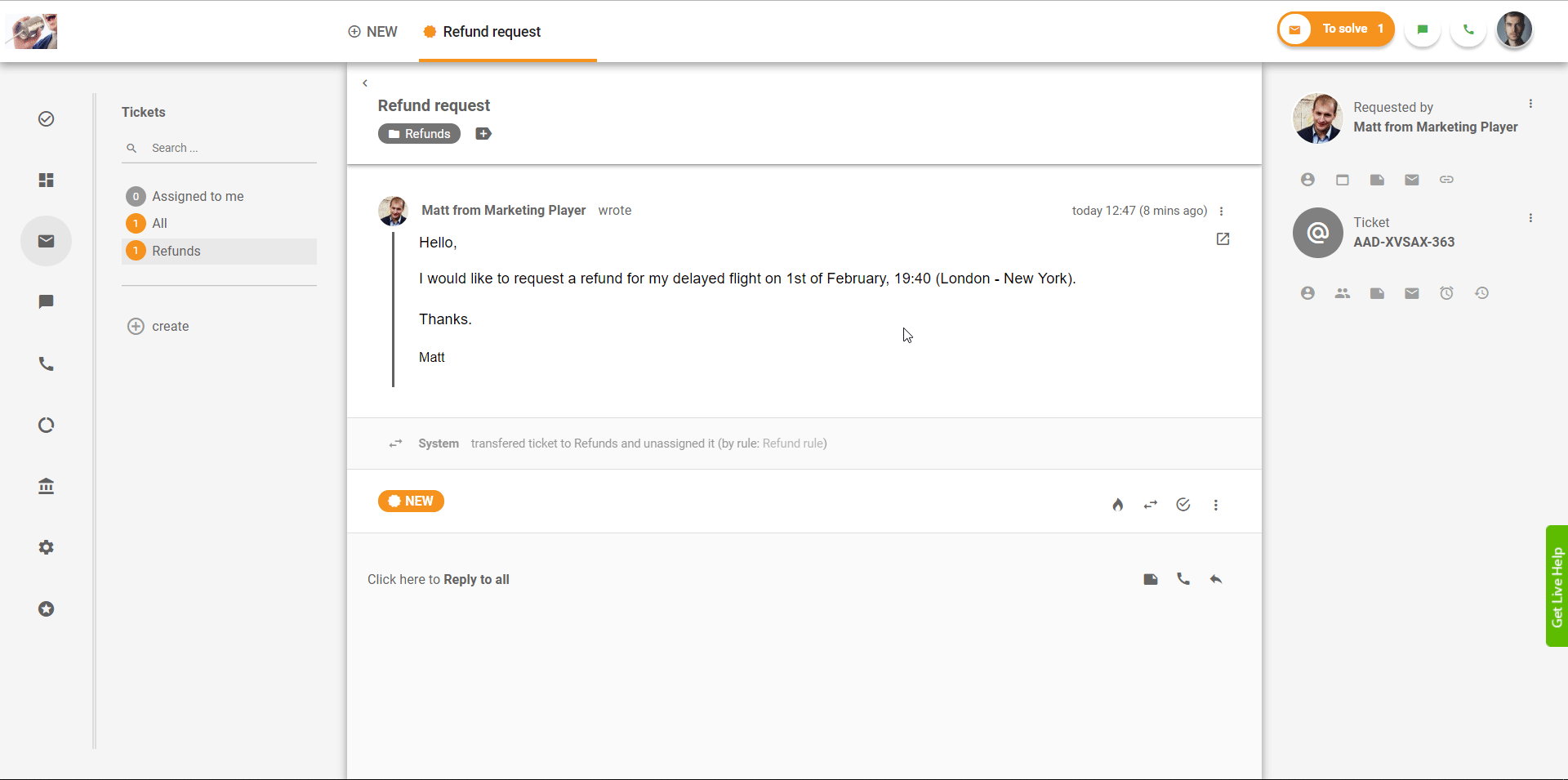 LiveAgent Dashboard الرسوم المتحركة